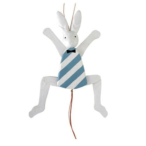 T-lab Rabbit of the wonderland Hampelmann Rabbit/White