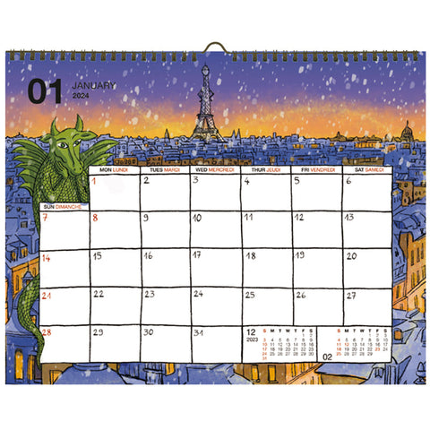 Greeting Life Wall Calendar 2024 C-1494-JF