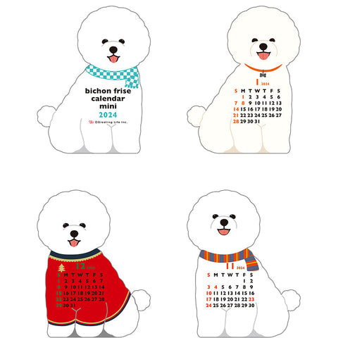 Greeting Life Animal Diecut Calendar Mini 2024 C-1542-ET