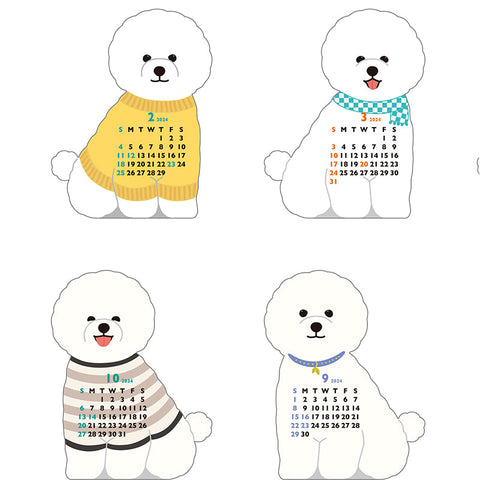 Greeting Life Animal Diecut Calendar Mini 2024 C-1542-ET