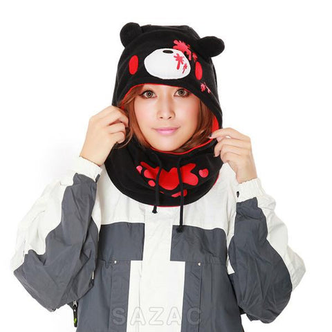 SAZAC Gloomy Bear Black Kigurumi Neck Warmer