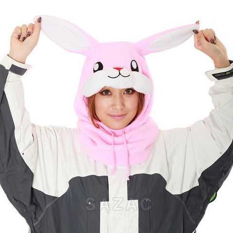 SAZAC Rabbit Kigurumi Neck Warmer