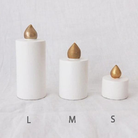 T-lab Holiday Wooden candle / M