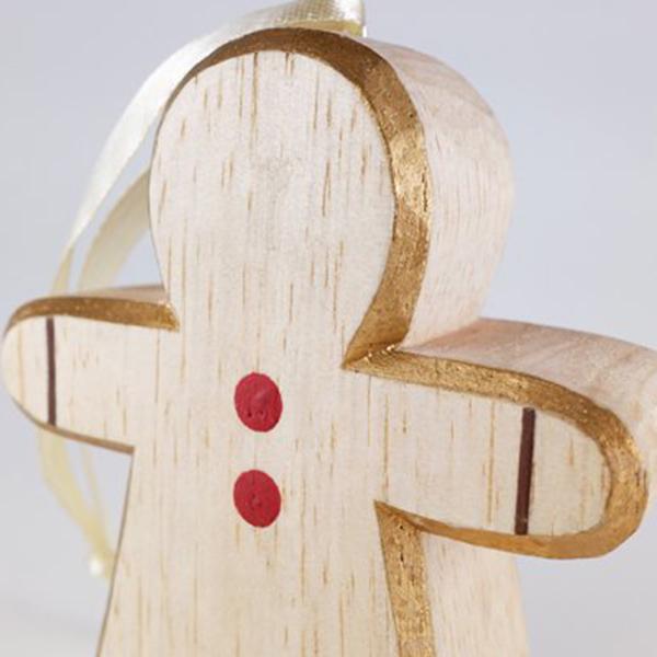 T-lab Holiday Nordic Wood Object / Gingerbread Man – Kigurumi USA