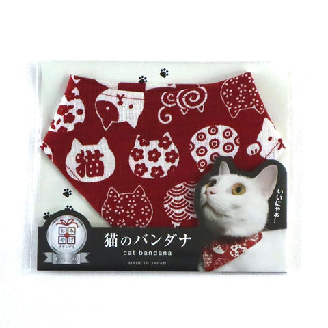 COCOLUCK  Cat Bandana CO-6197-REDCAT