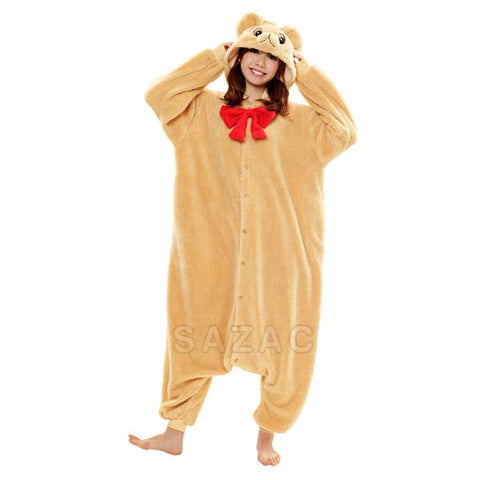 SAZAC Beige Teddy Bear Kigurumi