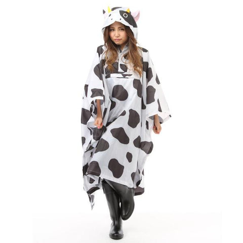 SAZAC Cow Rain Poncho