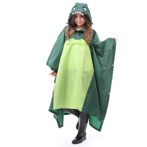 SAZAC Dinosaur Rain Poncho