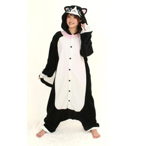 SAZAC Black Cat Kigurumi for Kids