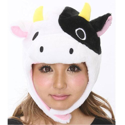 SAZAC Cow Kigurumi Cap
