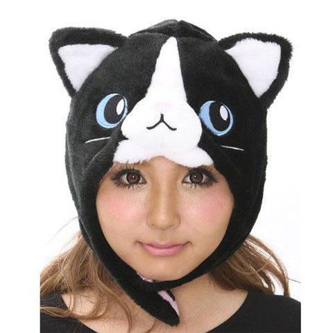 SAZAC Black Cat Kigurumi Cap