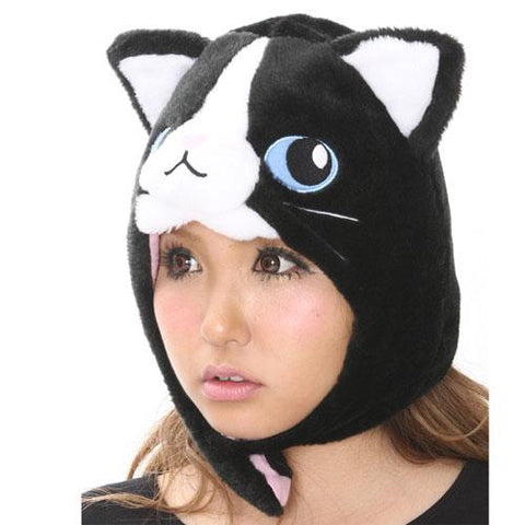 SAZAC Black Cat Kigurumi Cap