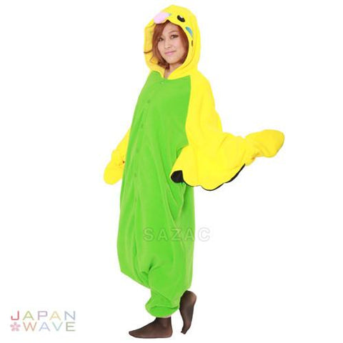 SAZAC Green Budgie Kigurumi