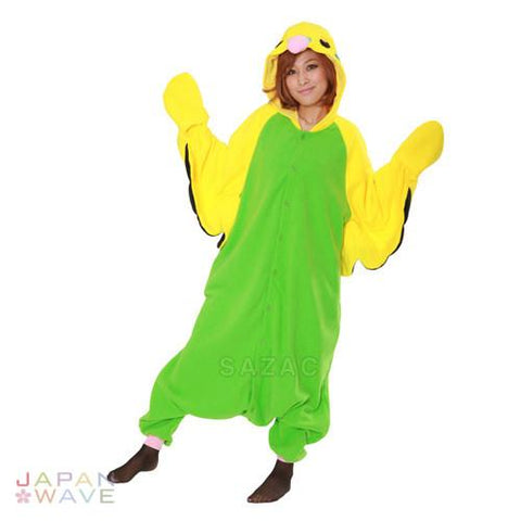 SAZAC Green Budgie Kigurumi