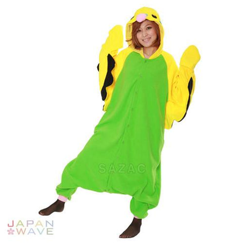SAZAC Green Budgie Kigurumi