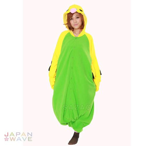 SAZAC Green Budgie Kigurumi