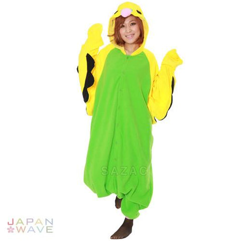 SAZAC Green Budgie Kigurumi