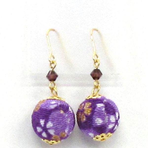 COCOLUCK Motif earrings CO-P1720-PURPLE