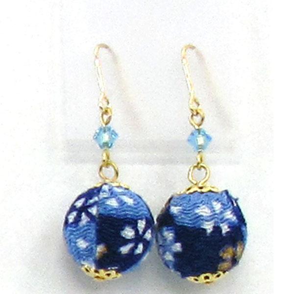 COCOLUCK Motif earrings CO-P1720-BLUE