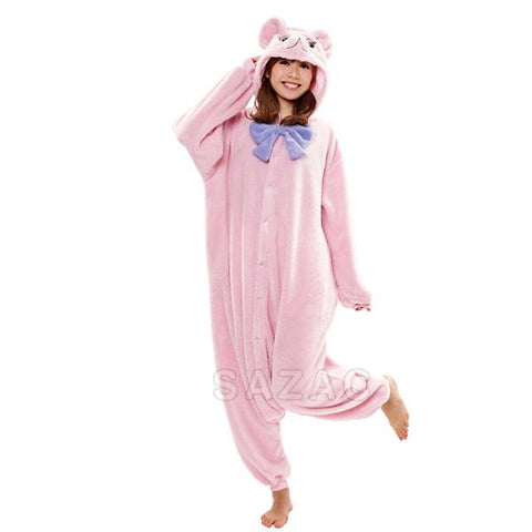 SAZAC Pink Teddy Bear Kigurumi