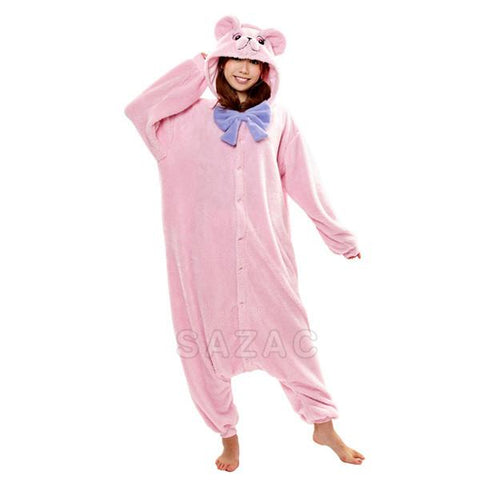 SAZAC Pink Teddy Bear Kigurumi