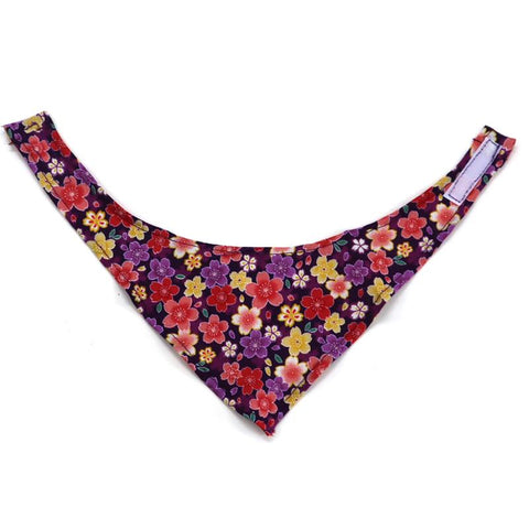 COCOLUCK  Cat Bandana CO-6197-PURPLECHERRY